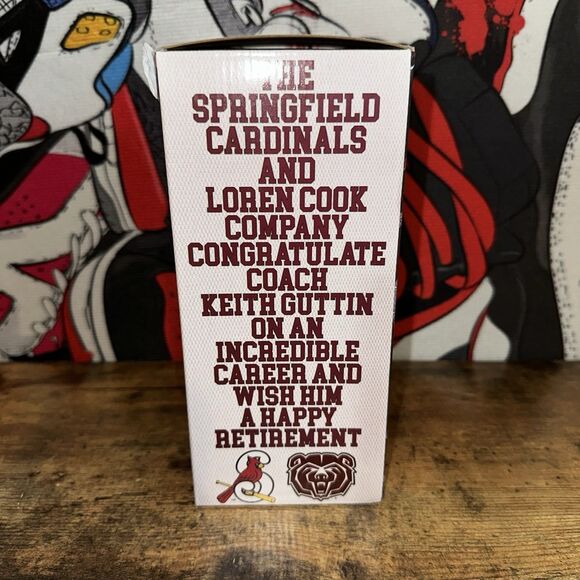 Missouri State Coach Keith Guttin Retiring Legend Bobblehead 2024 BRAND NEW - Picture 3 of 4